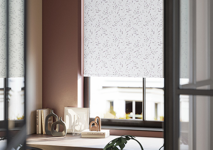 Laurel Leaves, Grape - Twist&Fit Roller Blind - Image 5